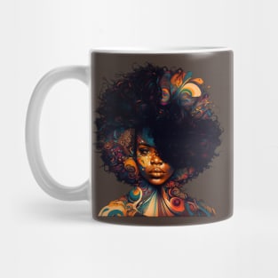 afro vintage style Mug